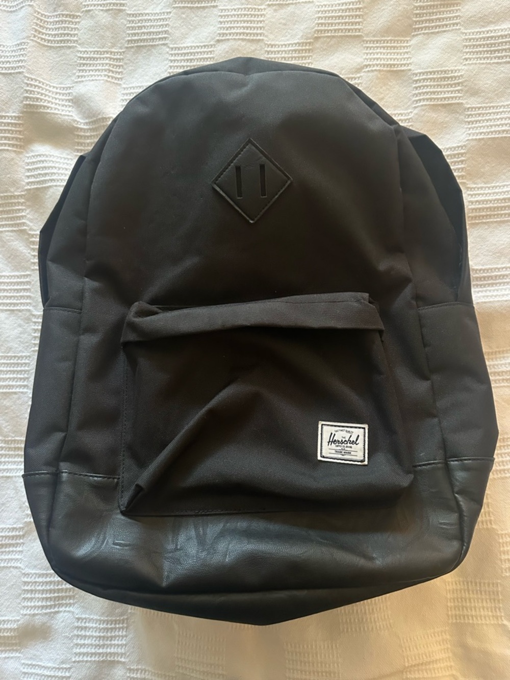 Herschel Supply Company Black Men's Backpack with Leather Base